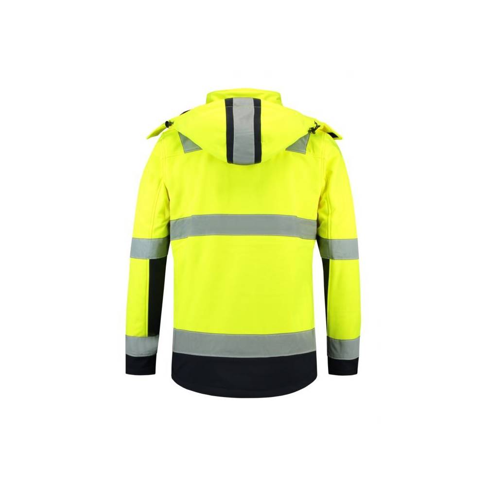 "Rimeck" dvispalvė EN ISO 20471 Softshell striukė M MLI-T5297 fluorescencinė geltona