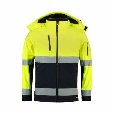 "Rimeck" dvispalvė EN ISO 20471 Softshell striukė M MLI-T5297 fluorescencinė geltona