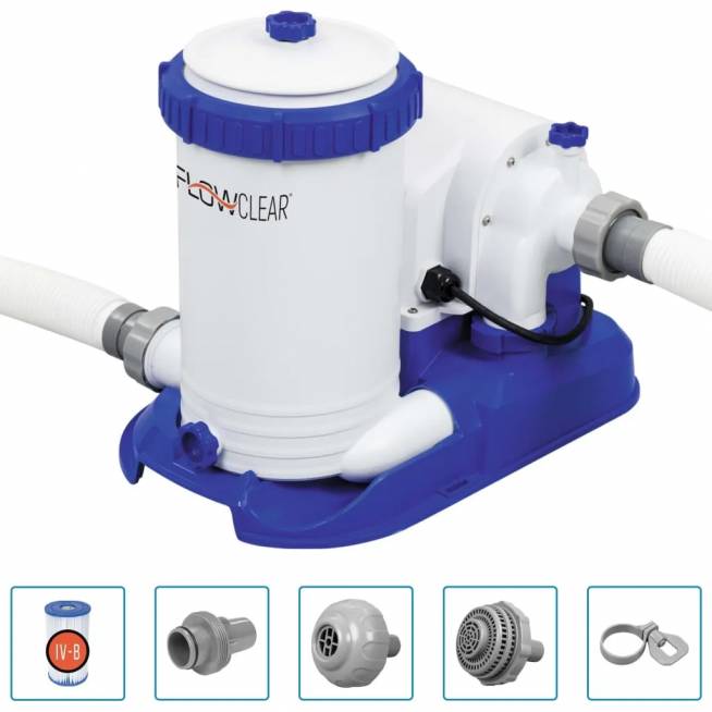 Bestway Flowclear Baseino siurblys su filtru, 9463 l/val.