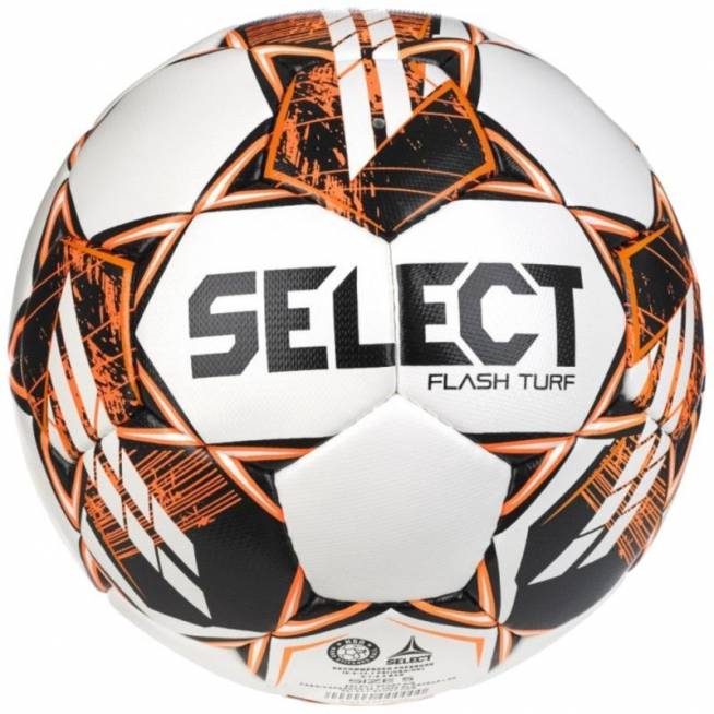 Futbolo Select Flash Turf FIFA Basic V23 kamuolys FLASH TURF WHT-BLK