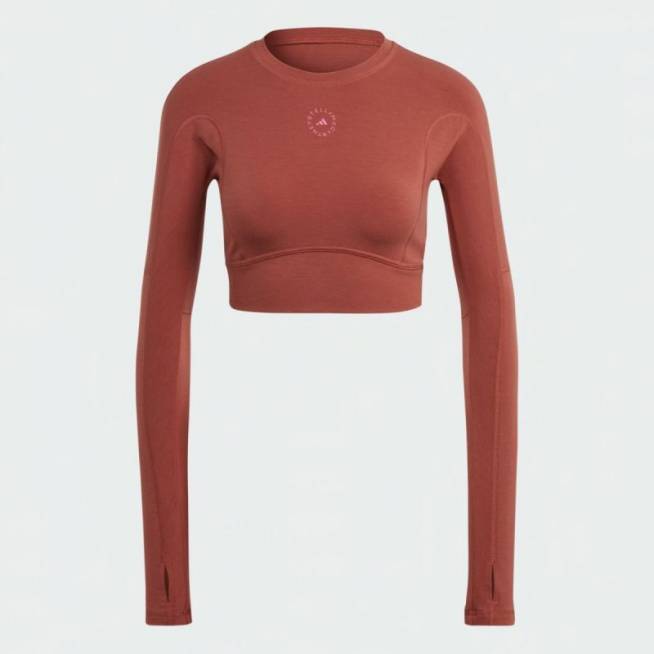 Marškinėliai adidas by Stella McCartney Truestrengh Crop Longsleeve Top W HR2196