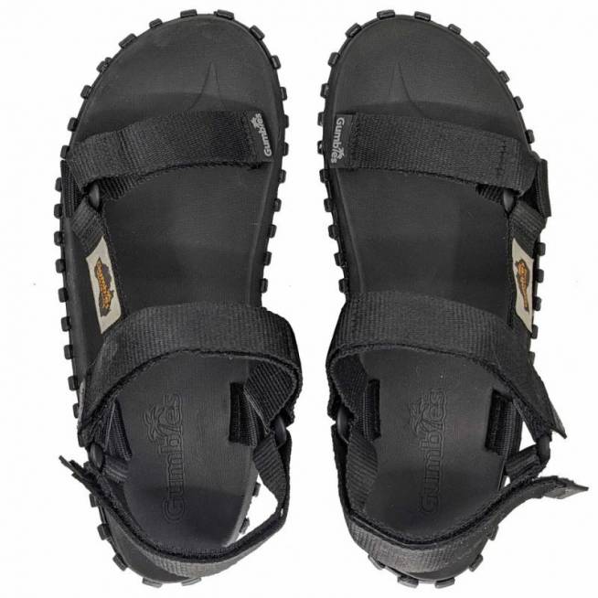 Sandalai Gumbies Scrambler Sandalas G-SC-UNI-BLACK