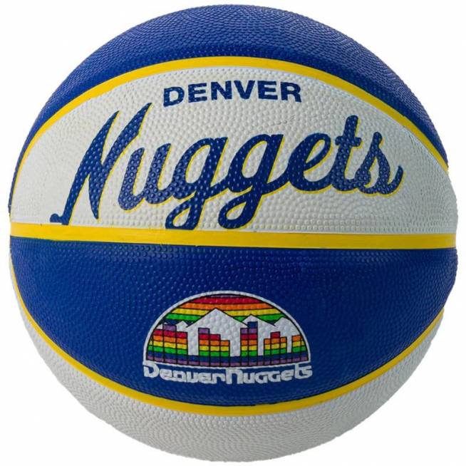 Krepšinio kamuolys Wilson Team Retro Denver Nuggets Mini Ball WTB3200XBDEN