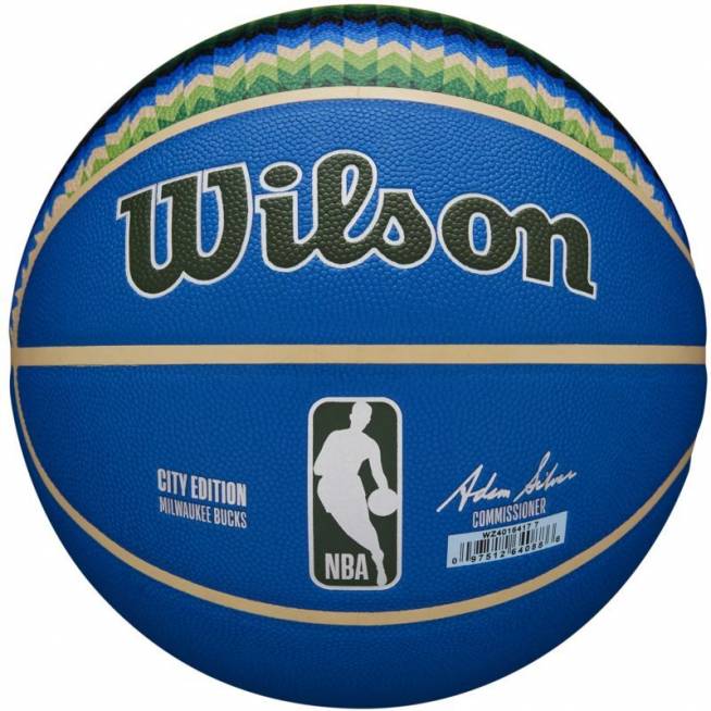 Wilson NBA Team City Collector Milwaukee Bucks kamuolys WZ4016417ID krepšinis