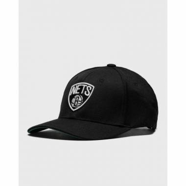 Mitchell & Ness NBA Brooklyn Nets Team Logo High Crown 6 Panel Classic Red Snapback kepurė HHSSINTL102-BNEYYYPPPBLCK