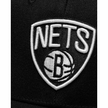 Mitchell & Ness NBA Brooklyn Nets Team Logo High Crown 6 Panel Classic Red Snapback kepurė HHSSINTL102-BNEYYYPPPBLCK