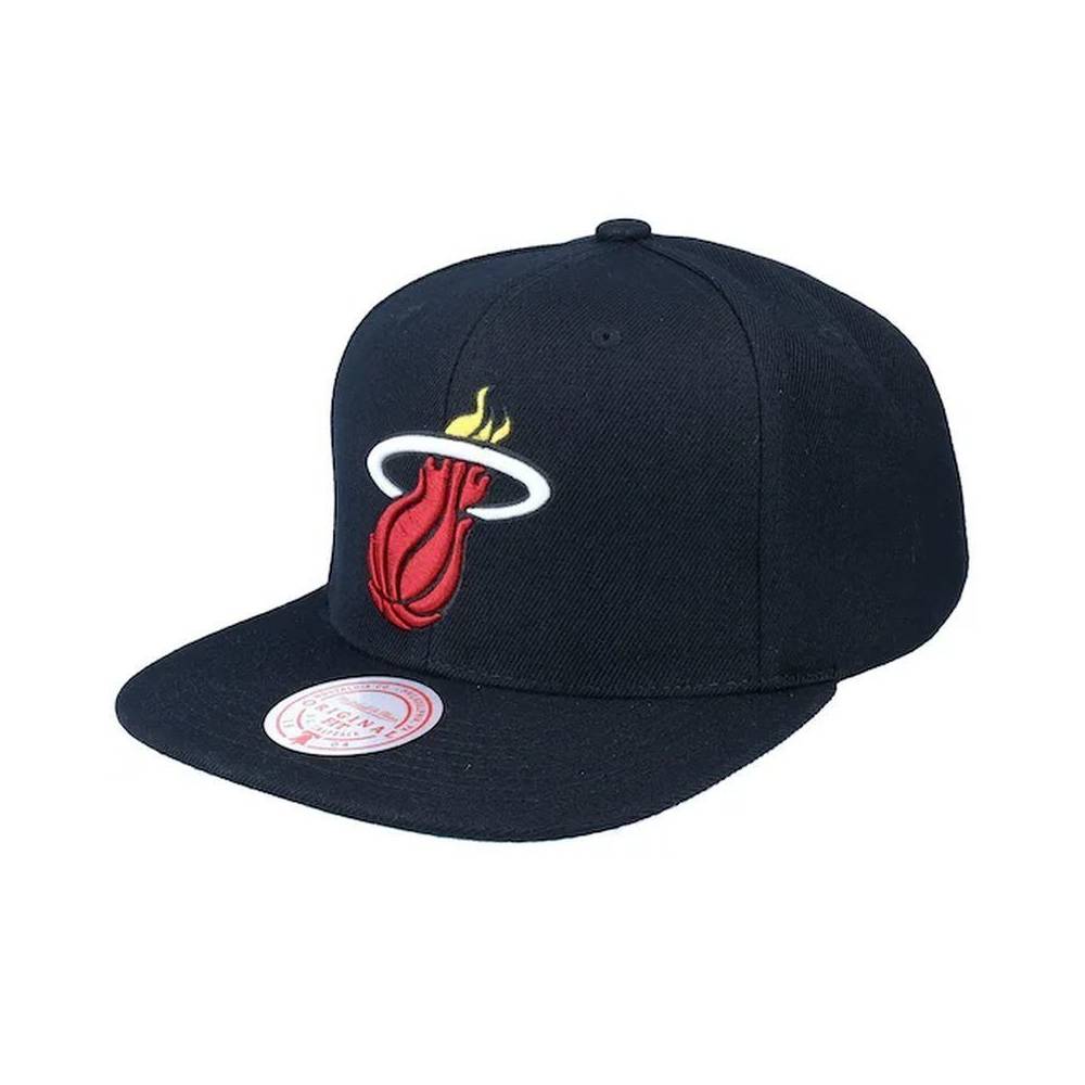 Mitchell & Ness NBA Miami Heat Top Spot Snapback Hwc Heat HHSS2976-MHEYYPPPBLCK