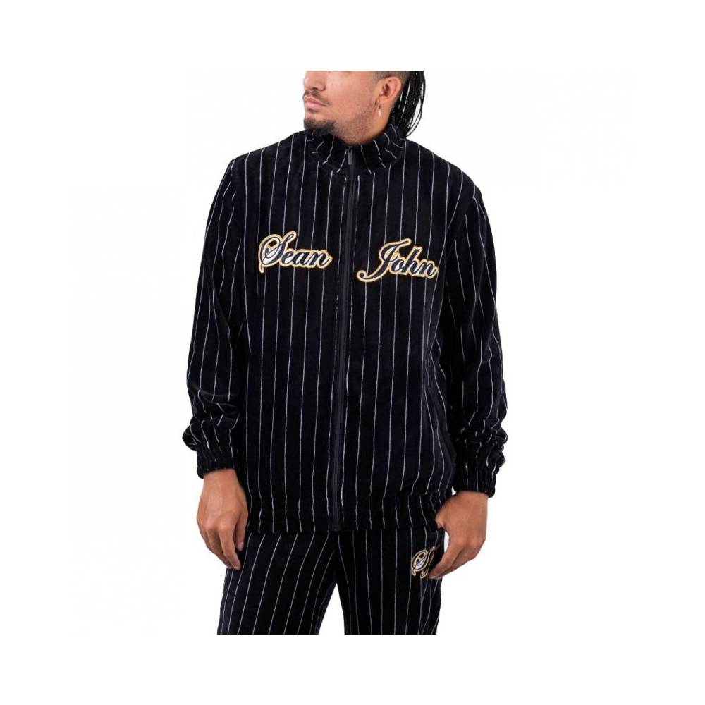 Sean John Vintage Pinstripe Velours Sportinė striukė M 6078109