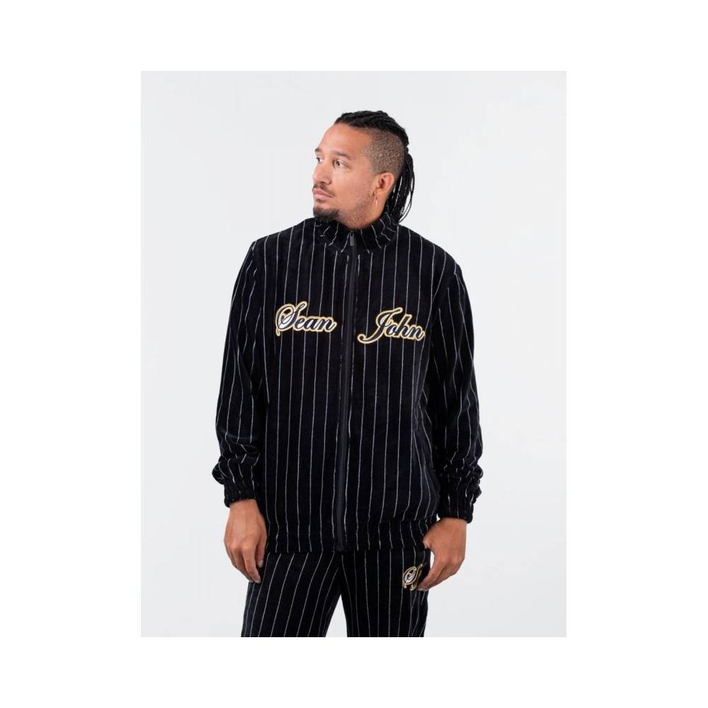 Sean John Vintage Pinstripe Velours Sportinė striukė M 6078109