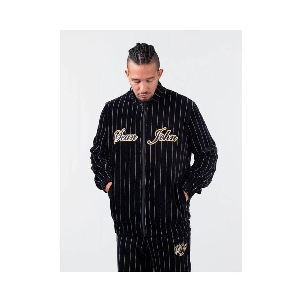 Sean John Vintage Pinstripe Velours Sportinė striukė M 6078109