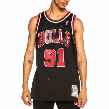 Mitchell & Ness Chicago Bulls NBA Swingman Alternate Jersey Bulls 97 Dennis Rodman SMJYGS18152-CBUBLCK97DRD