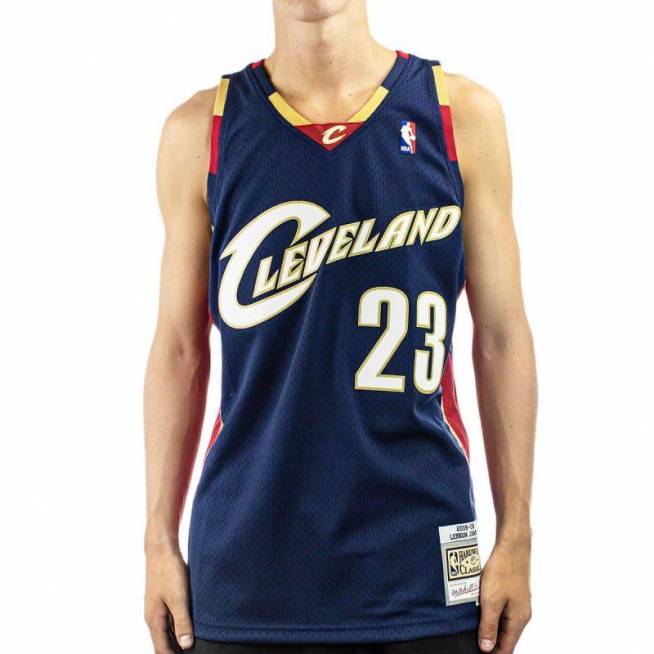 Mitchell &Ness Cleveland Cavaliers NBA Swingman marškinėliai Lebron James M SMJYGS18156-CCANAVY08LJA