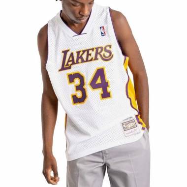 Mitchell & Ness Los Angeles Lakers NBA Shaquille O'Neal marškinėliai M SMJY4442-LAL02SONWHIT