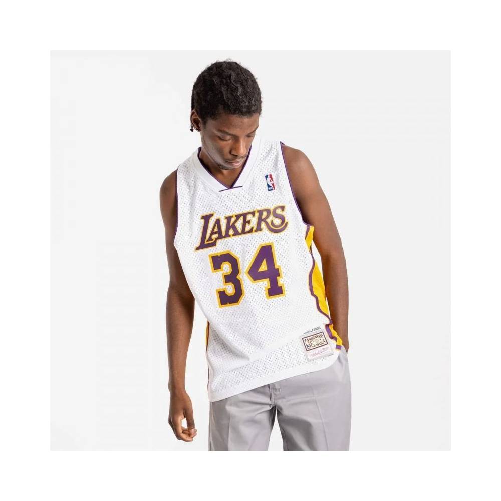 Mitchell & Ness Los Angeles Lakers NBA Shaquille O'Neal marškinėliai M SMJY4442-LAL02SONWHIT