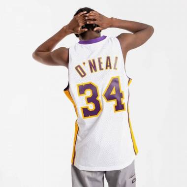 Mitchell & Ness Los Angeles Lakers NBA Shaquille O'Neal marškinėliai M SMJY4442-LAL02SONWHIT