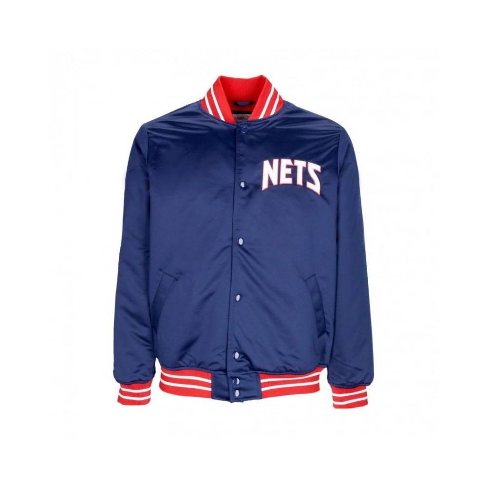 Mitchell & Ness NBA sunkiasvorė satino striukė New Jersey Nets OJBF3413-NJNYYPPPNPNAVY