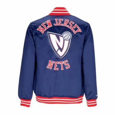 Mitchell & Ness NBA sunkiasvorė satino striukė New Jersey Nets OJBF3413-NJNYYPPPNPNAVY