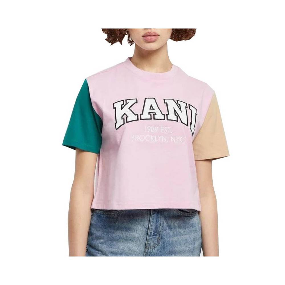 Karl Kani marškinėliai Serif Crop Block Tee W 6130859