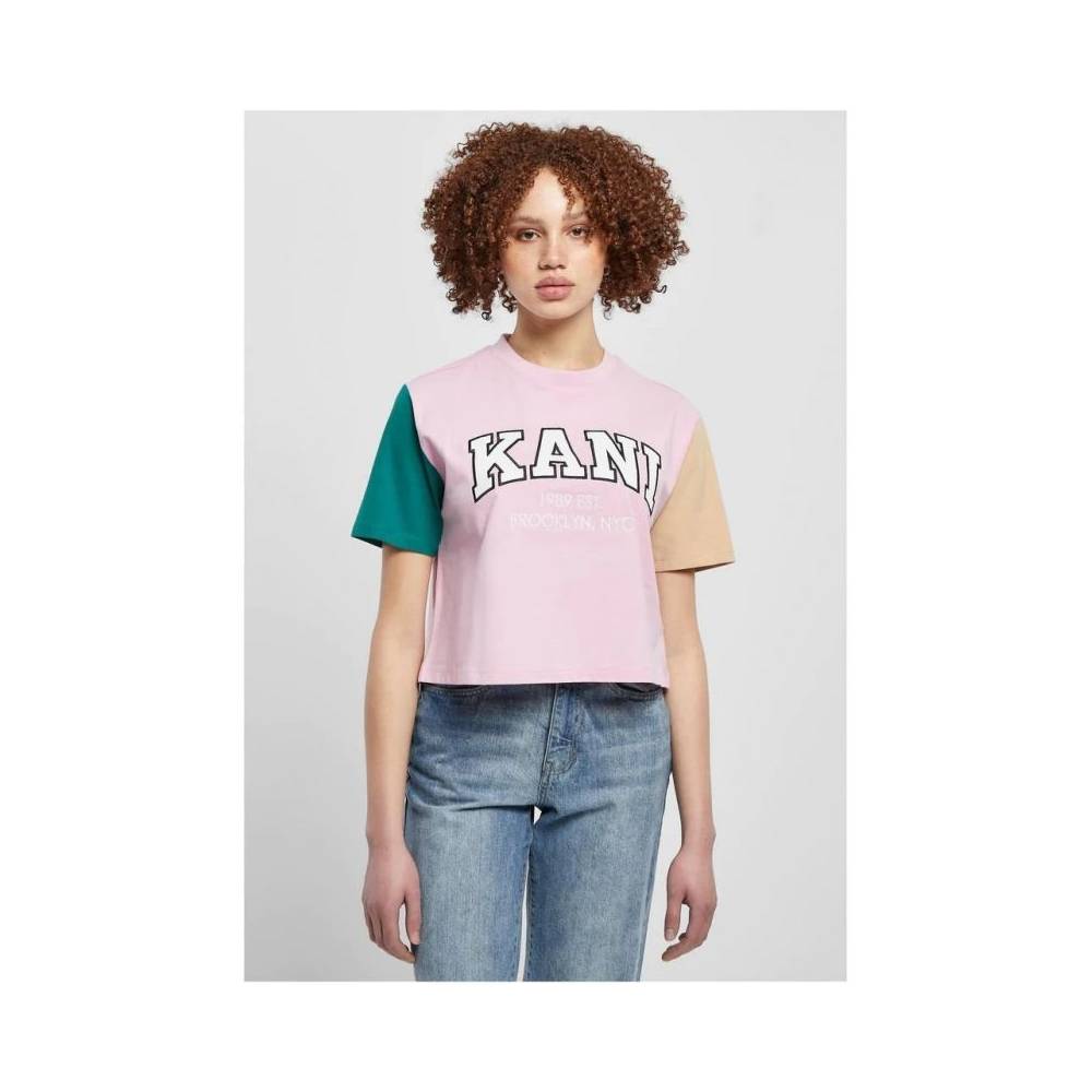 Karl Kani marškinėliai Serif Crop Block Tee W 6130859