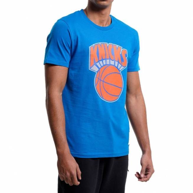 Mitchell & Ness NBA komandos logotipas marškinėliai New York Knicks M BMTRINTL1051-NYKROYA