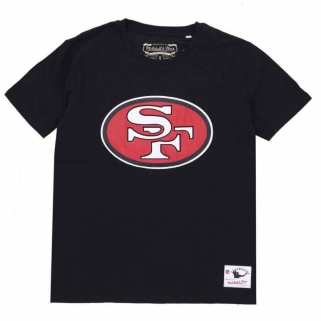 Mitchell & Ness NFL komandos logotipas marškinėliai San Francisco M 49ERSS BMTRINTL1053-SF4BLCK