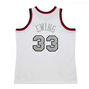 Mitchell & Ness NBA Cracked Cement Swingman Jersey Knicks 1991 Patrick Ewing M TFSM5934-NYK91PEWWHIT