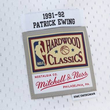 Mitchell & Ness NBA Cracked Cement Swingman Jersey Knicks 1991 Patrick Ewing M TFSM5934-NYK91PEWWHIT