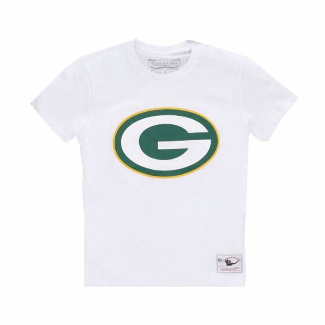 Mitchell & Ness NFL komandos logotipas marškinėliai Green Bay Pacers M BMTRINTL1053-GBPWHIT