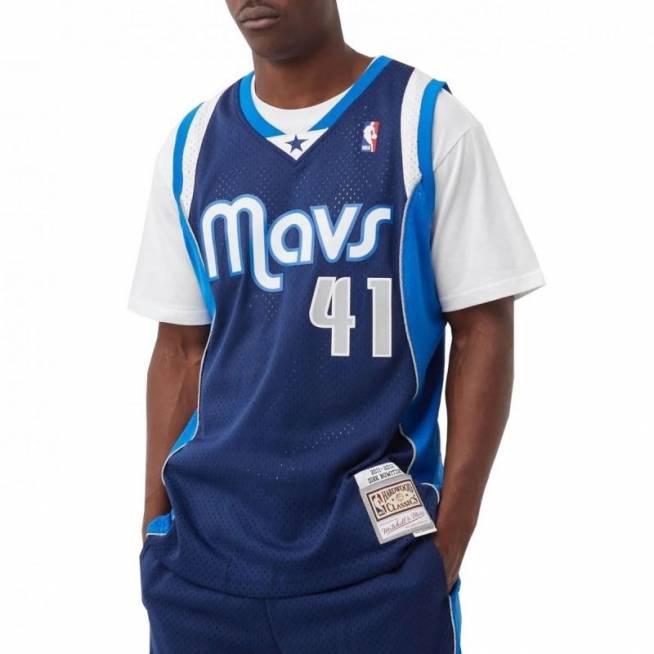 Mitchell & Ness NBA marškinėliai Dallas Mavericks Dirk Nowitzki M SMJY1148-DMA11DNOASBL