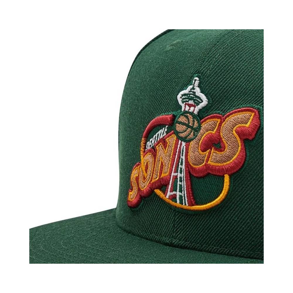 Mitchell & Ness NBA Team Ground 2.0 Snapback HWC Seattle Supersonic kepurė HHSS3258-SSUYYPPPGREN