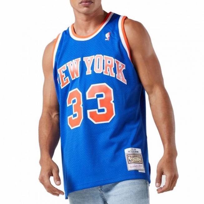 Mitchell & Ness NBA marškinėliai New York Knicks Patric Ewing SMJYGS18186-NYKROYA91PEW