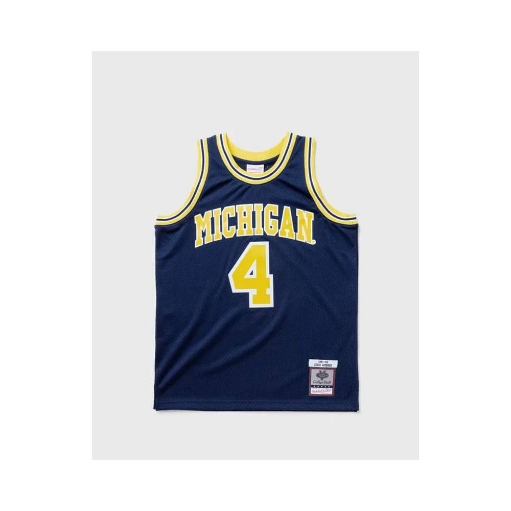 Mitchell & Ness NCAA Swingman Road Jersey Michigan1991 Chris Webber SMJY4437-UMI91CWEASBL