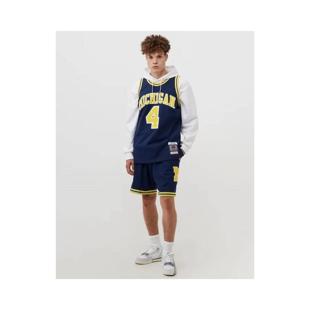 Mitchell & Ness NCAA Swingman Road Jersey Michigan1991 Chris Webber SMJY4437-UMI91CWEASBL