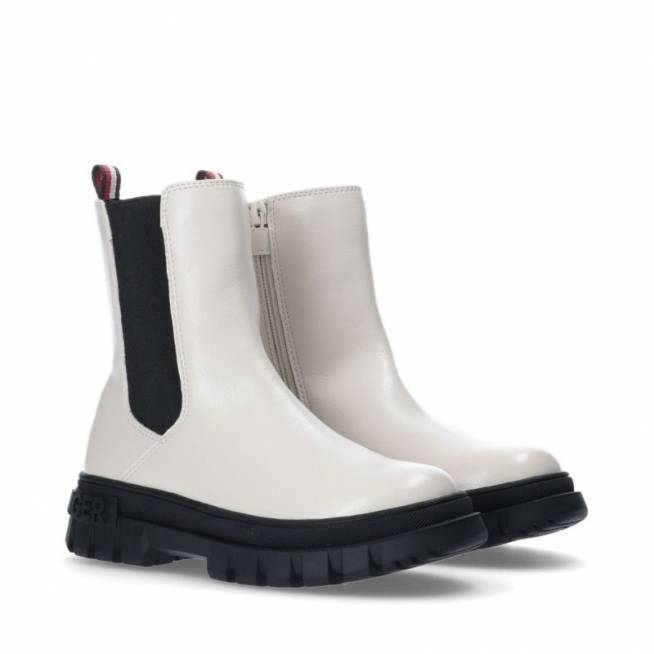 Tommy Hilfiger Bootie Dramblio kaulo spalvos kulkšnies batai T3A5-33058-1355101-101