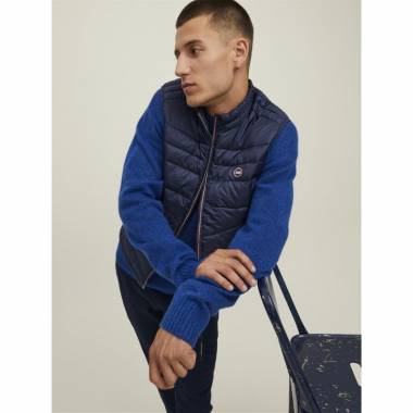 Jack & Jones JJHero Kūno liemenė su apykakle 12211790 Navy Blazer/Contrast