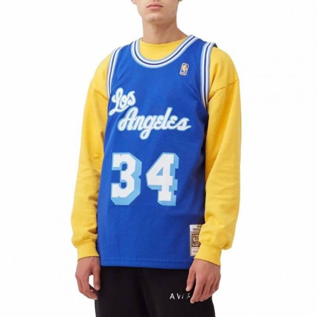 Mitchell & Ness NBA marškinėliai Los Angeles Lakers Shaquille O'Neal M SMJYAC18013-LALROYA96SON