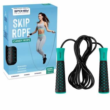 "Spokey Candy Rope" SPK-943631 šokinėjimo virvė su rutuliniais guoliais