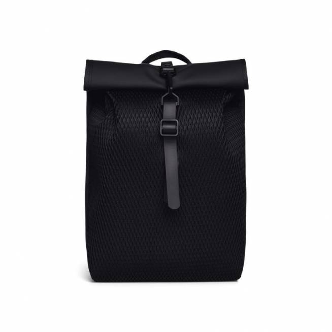 Rains Rolltop Rusksack Mesh Mini Black W3 13350 01 kuprinė