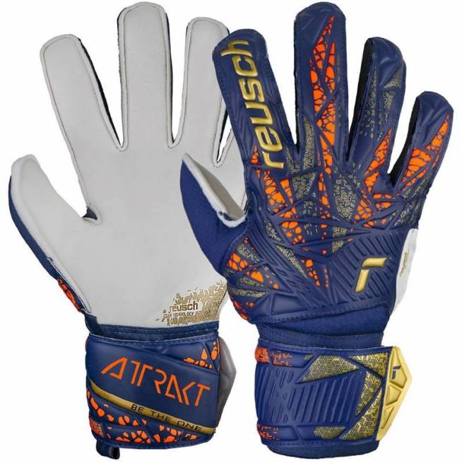 Reusch Attrakt Grip Jr 5472815 4410 vartininko pirštinės