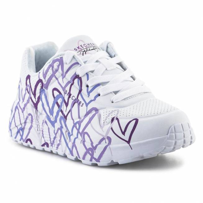 Skechers JGoldcrown: Uno Lite - Spread the Love Jr 314064L-WLPR batai