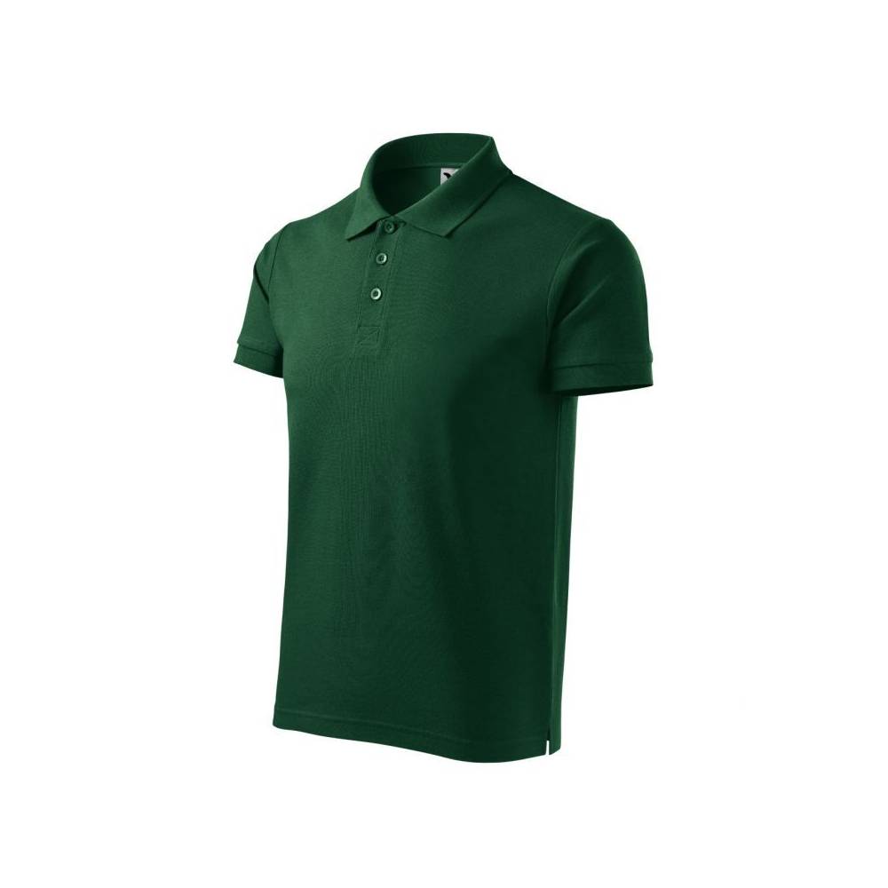 Malfini Cotton Heavy M MLI-215D3 polo marškinėliai tamsiai žali