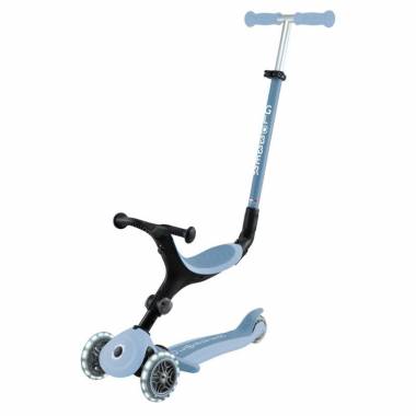 Paspirtukas su sėdyne Globber Go-Up Active Lights Ecologic Jr 745-501