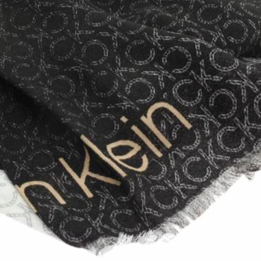 Calvin Klein Sezoninis šalikas su logotipu 70x180 šviesus šalikas K60K609921