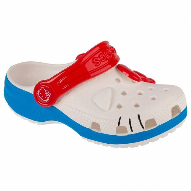 Crocs Classic Hello Kitty Iam Clog T Jr 209469-100 šlepetės