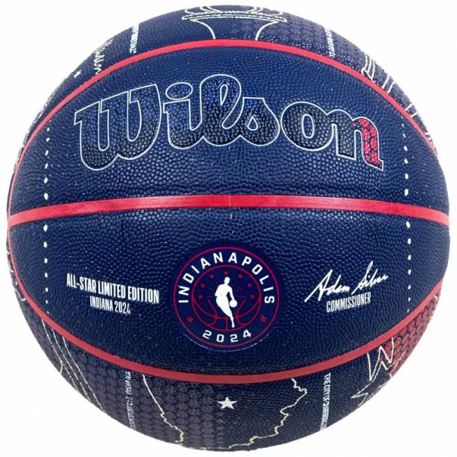 "Wilson" NBA Visų žvaigždžių 2024 Indianapolis kolekcinis kamuolys WZ2015601XB