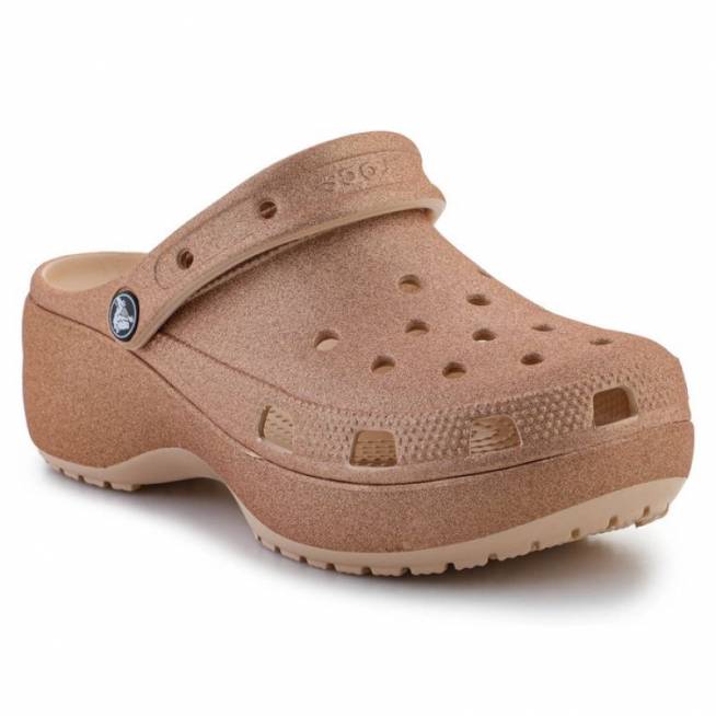 "Crocs Classic Platform Glitter Clog W 207241-2DS" šlepetės