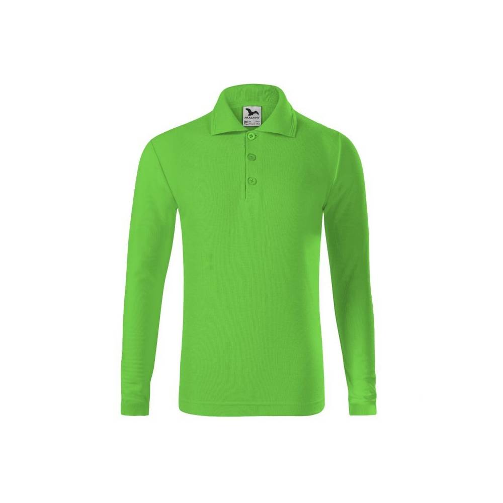 Malfini Pique Polo LS Jr polo marškinėliai MLI-24192 green apple