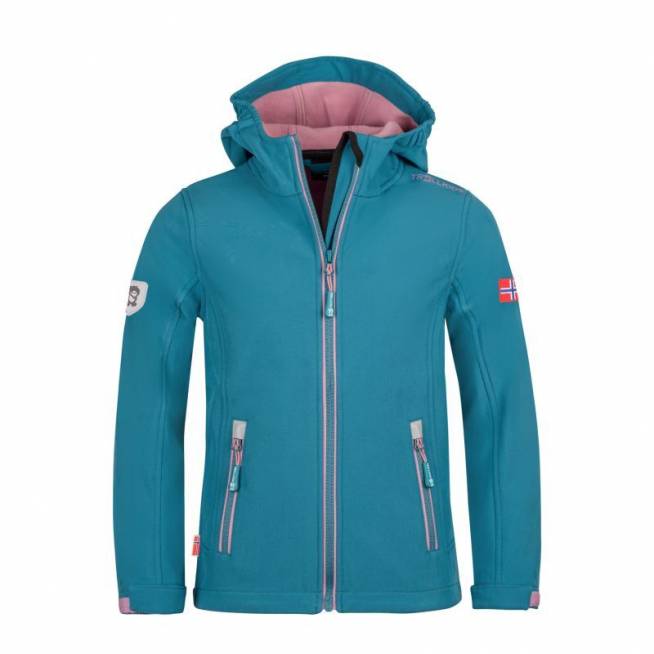 Trollkids Mergaičių striukė Trollfjord Jacket Jr 175-334 softshell striukė