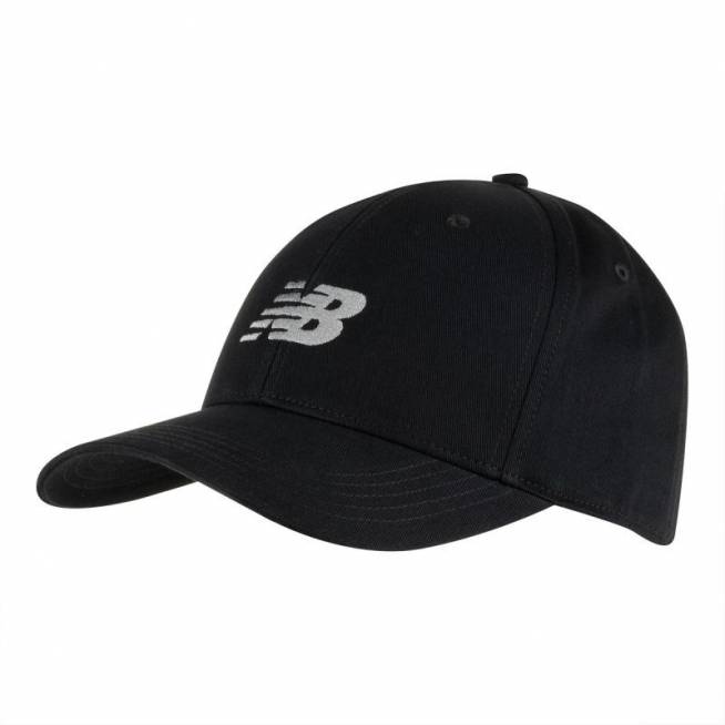 New Balance 6 skydų struktūrizuota kepurė su snapback snapeliu LAH41013BK