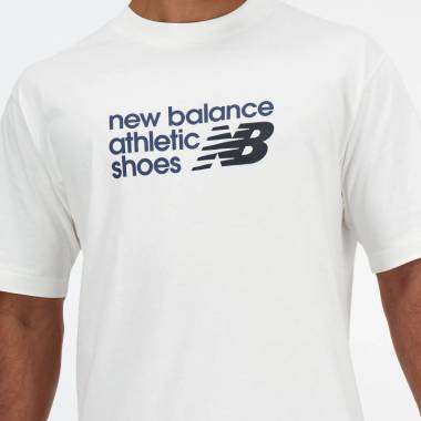 New Balance S/S Prekės ženklo marškinėliai M MT41524WT